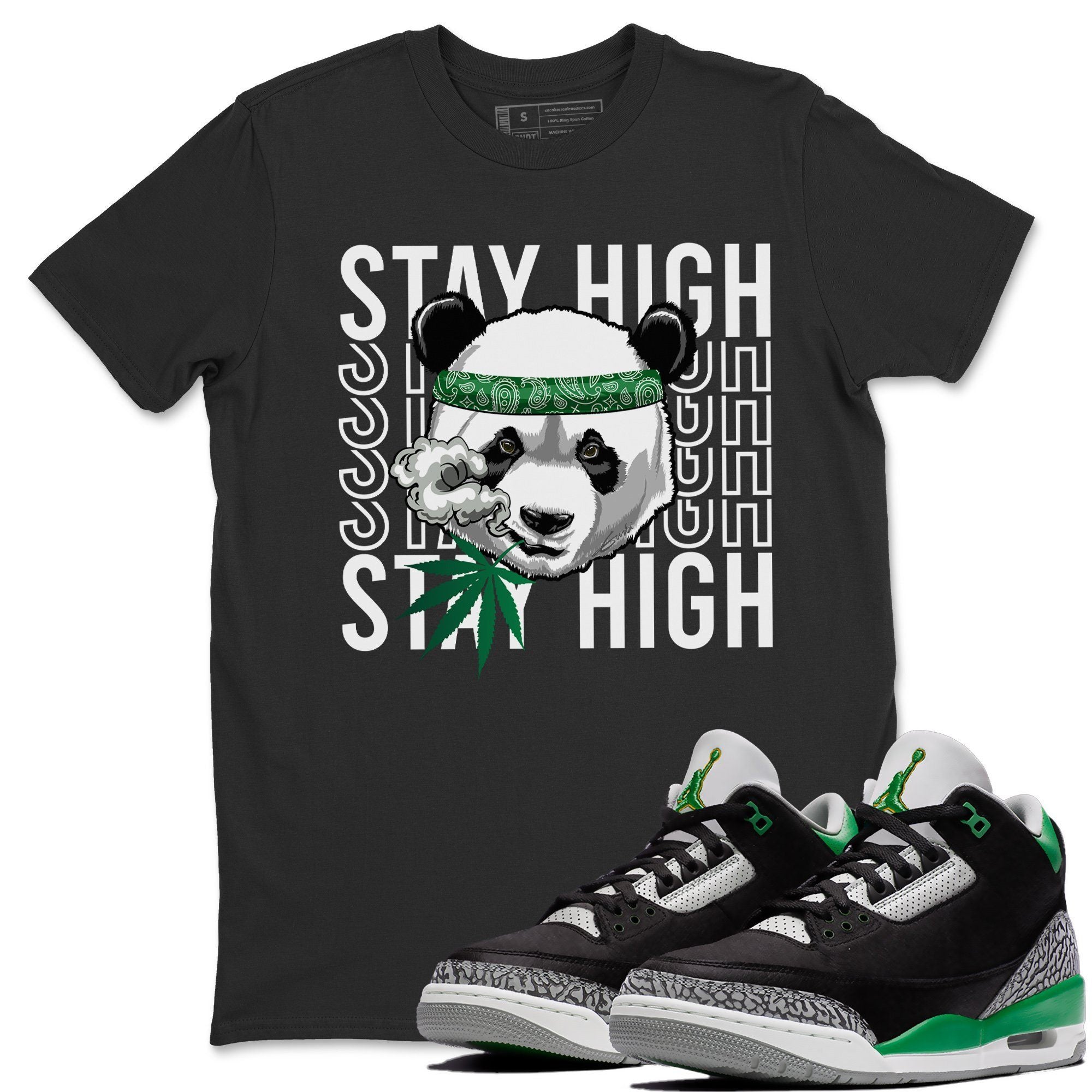 Panda Stay High T-Shirt – Air Jordan 3 Pine Green