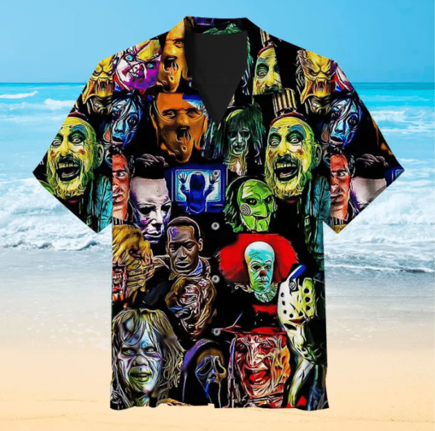 The Villain In A Horror Movie For Man And Woman Print Short Sleeve Hawaiian Shirt G95