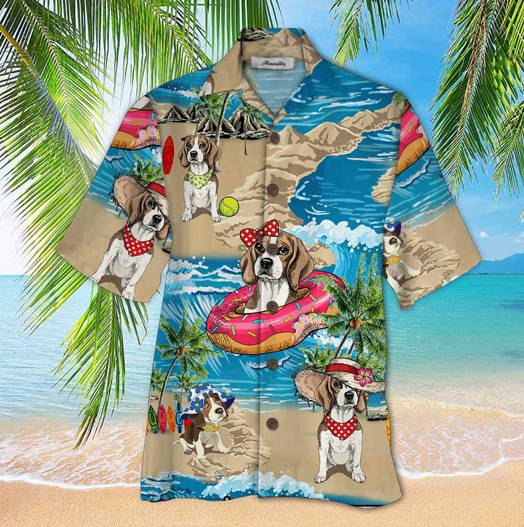 Beagle Enjoy Summer Beach Unisex Hawaii Shirts Ha8466