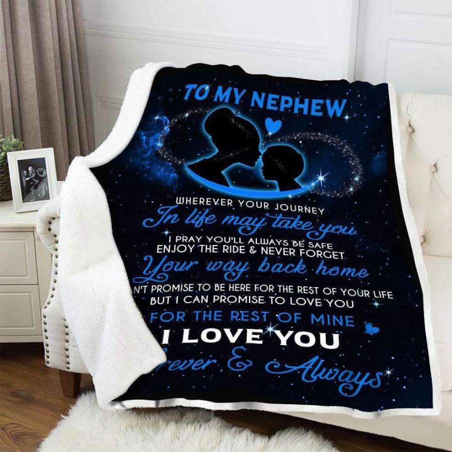 Blanket Gift For Nephew I Love You Forever And Always