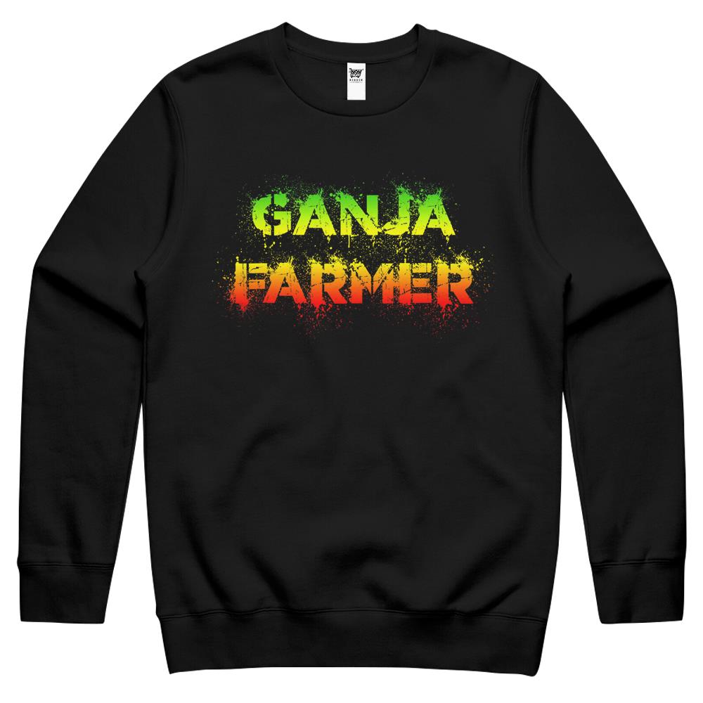 Reggae Shirt – Ganja Farmer Rastafari Crewneck Sweatshirt