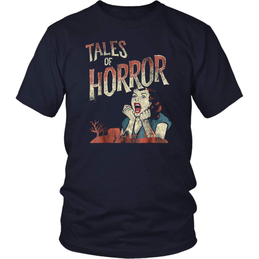 Vintage Horror Movie Poster Funny Halloween T-Shirt