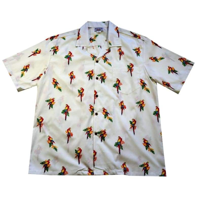 Parrots White Unique Design Hawaii Shirt Ha38673