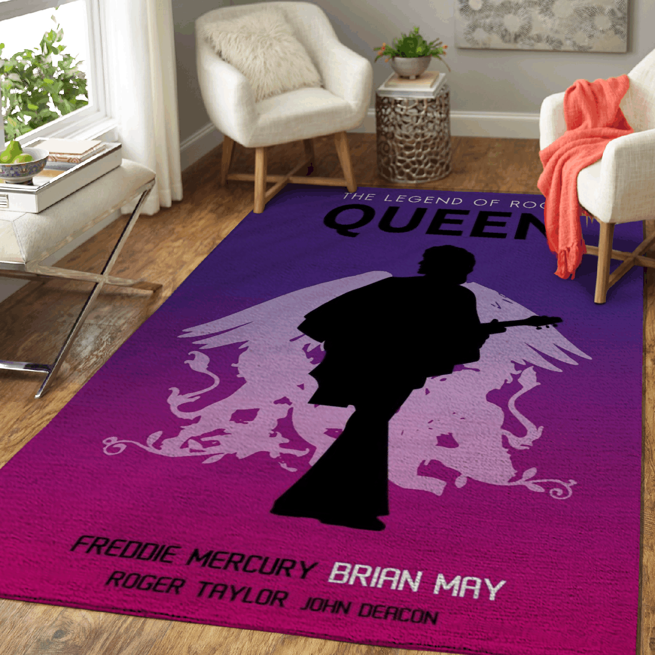 Brian May Artwork – Retro Music Art For Fans Area Rug Carpet