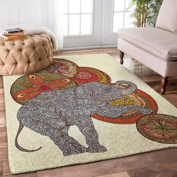 Mandala Elephant Rug RCDD81F24558