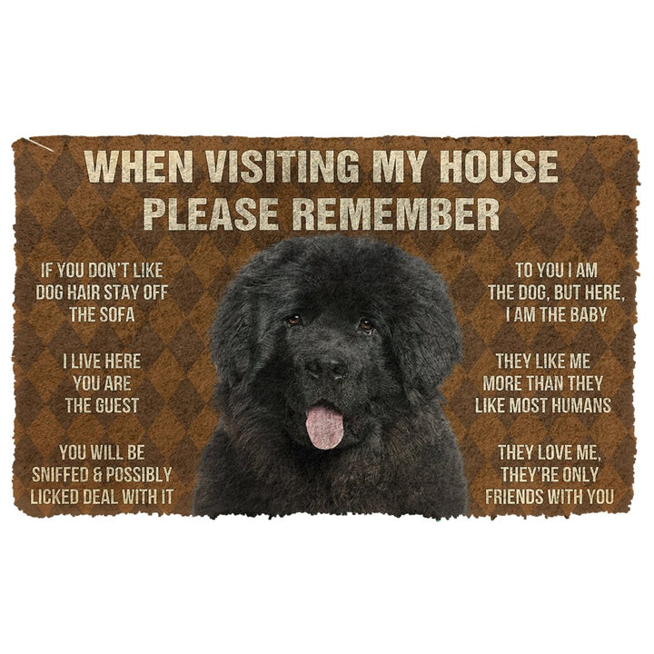 Waybackapparel Newfoundland House Rules Custom 3D Doormat