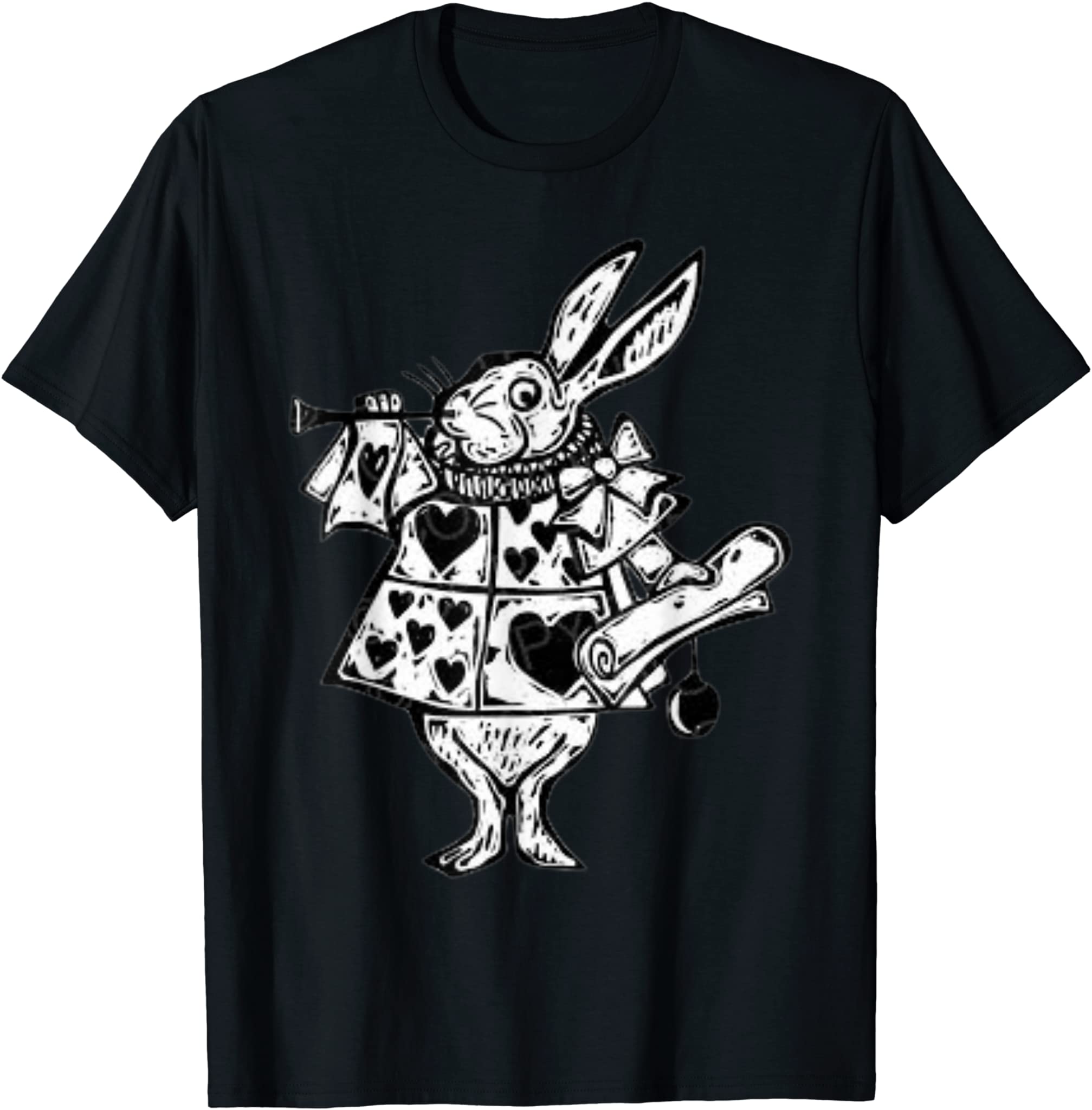 White Rabbit Alice In Wonderland Retro Vintage Gift Idea T-Shirt