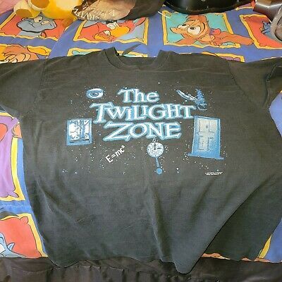 Vtg 90s The Twilight Zone Tv Show Movie Sci Fi Horror Extra T-Shirt