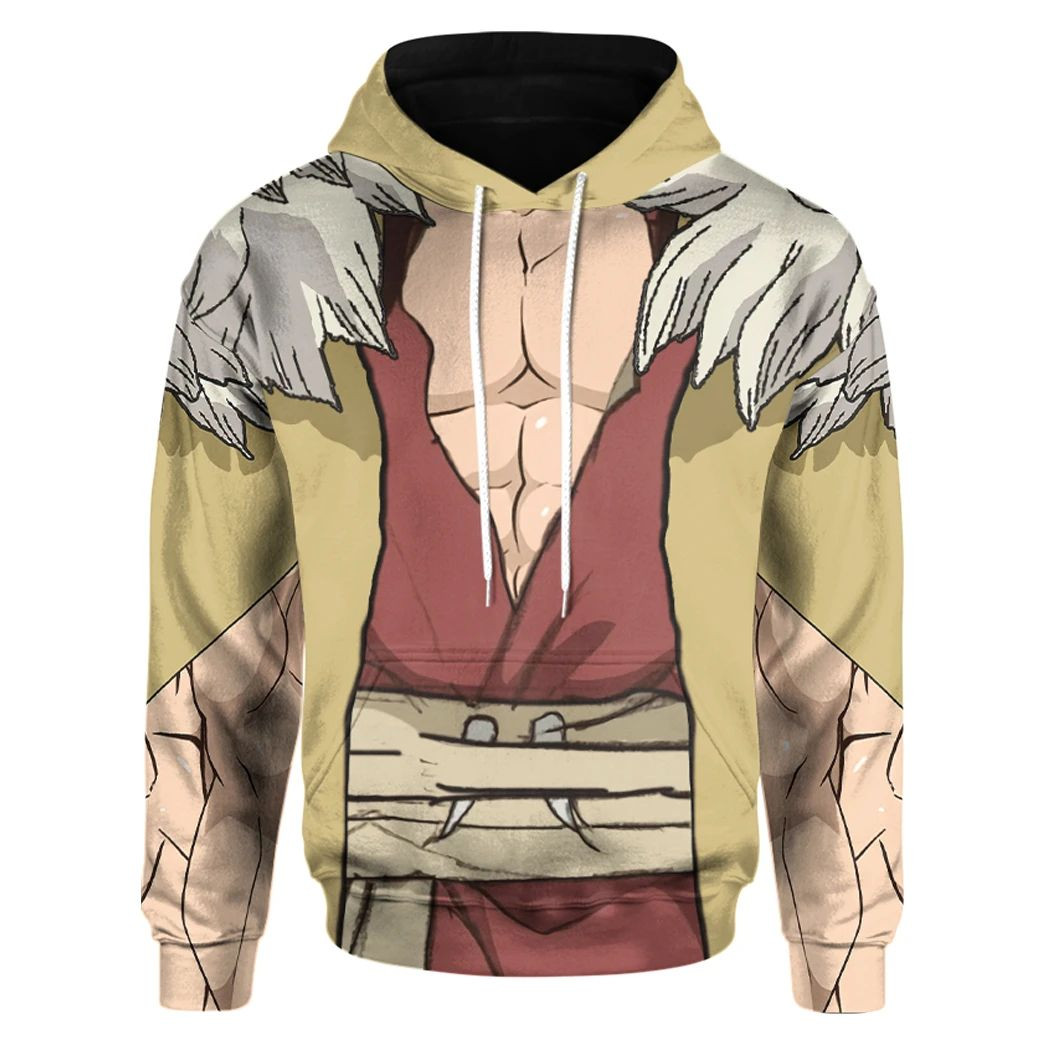 3D Anime Dr.Stone Shishio Tsukasa Custom Hoodie