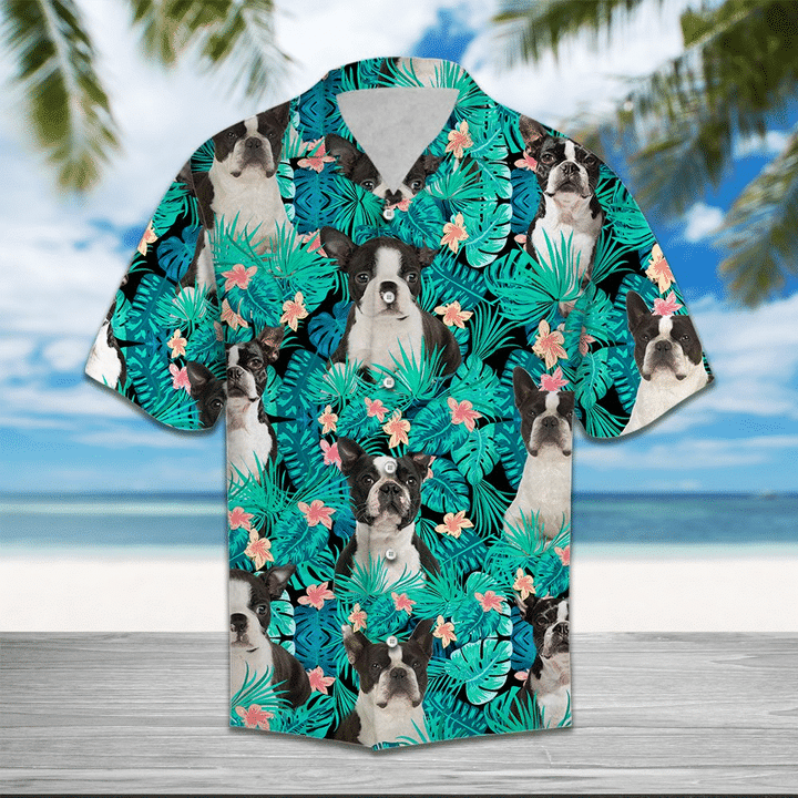 Boston Terrier Hawaii Shirt Ha1991