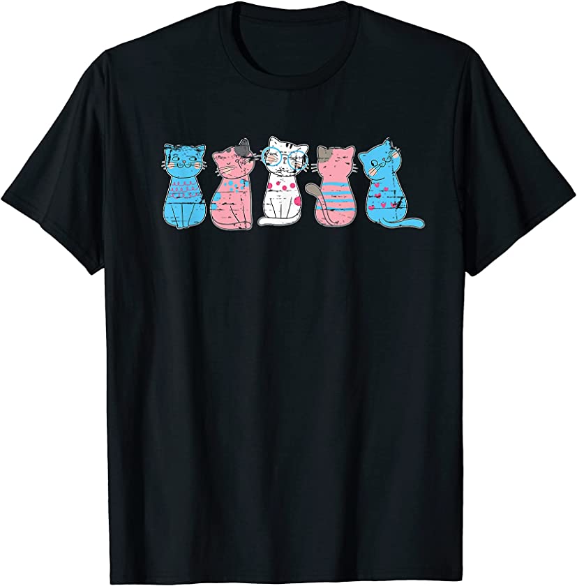 Transsexuality Cat Animal Lover Gift Trans Pride Transgender T-Shirt