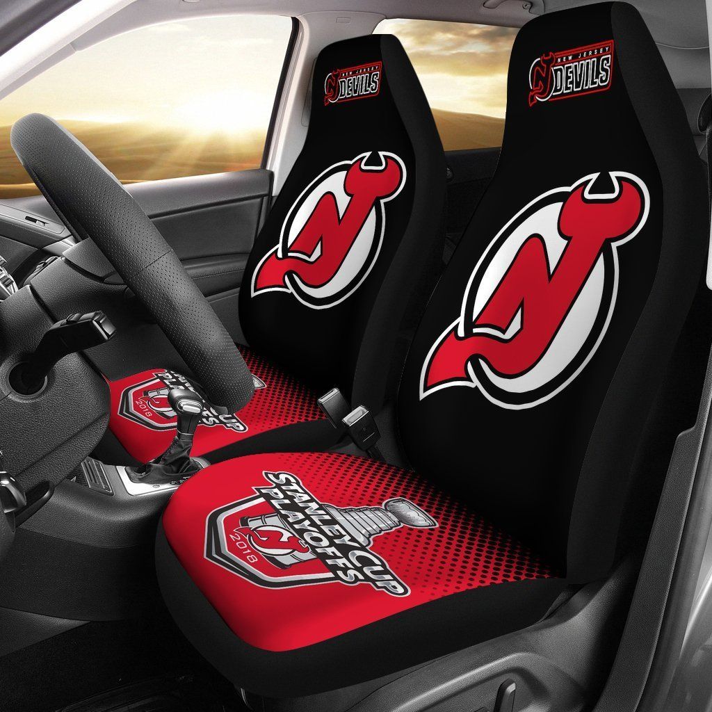 New Jersey Devils Car Seat Covers (Set Of 2)