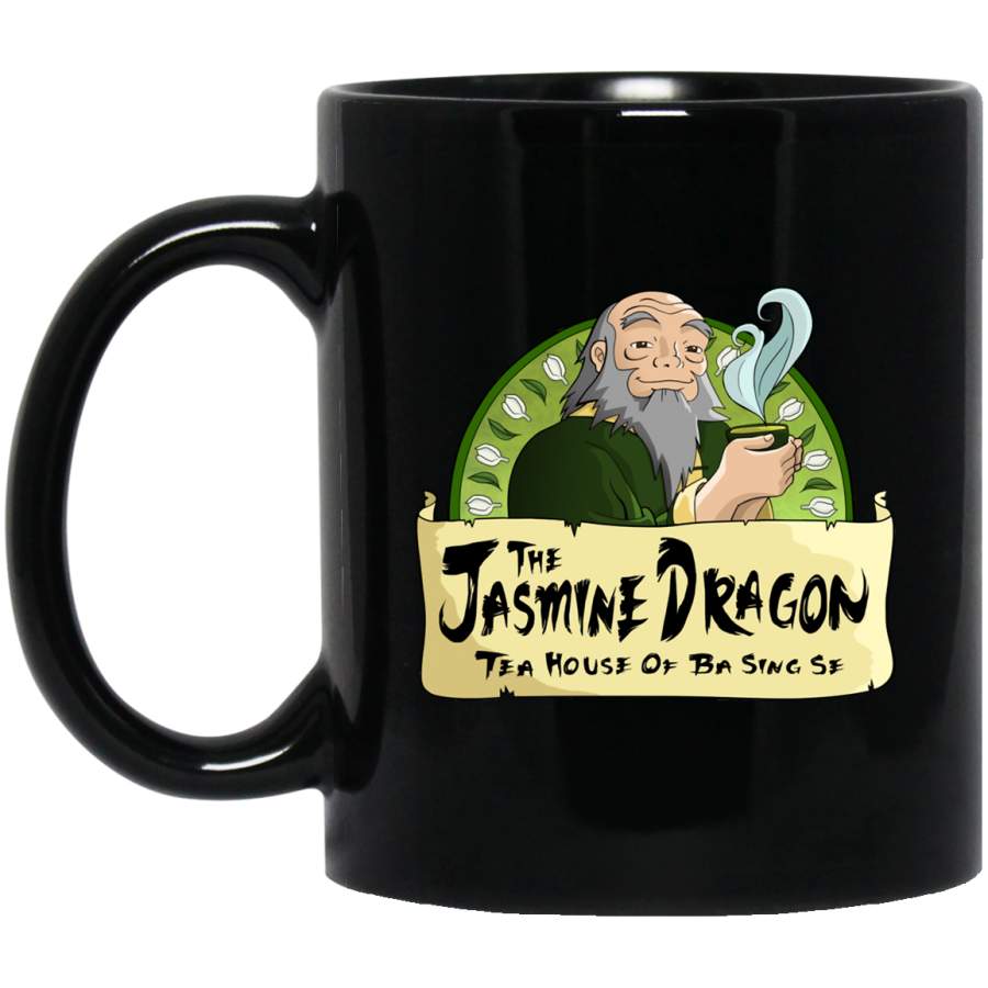 The Jasmine Dragon Tea House Black Mug