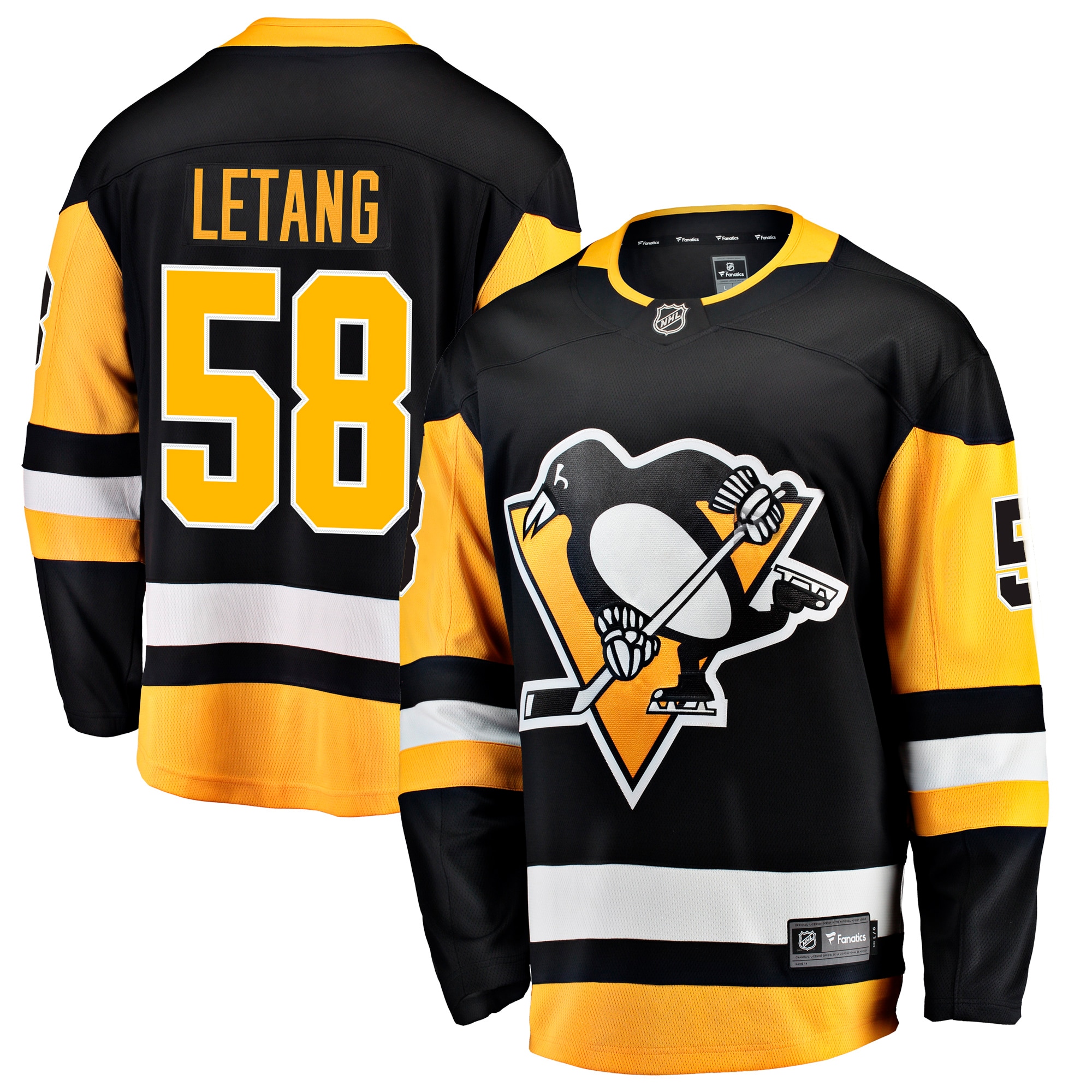 Kris Letang Pittsburgh Penguins Branded Home Breakaway Jersey – Black