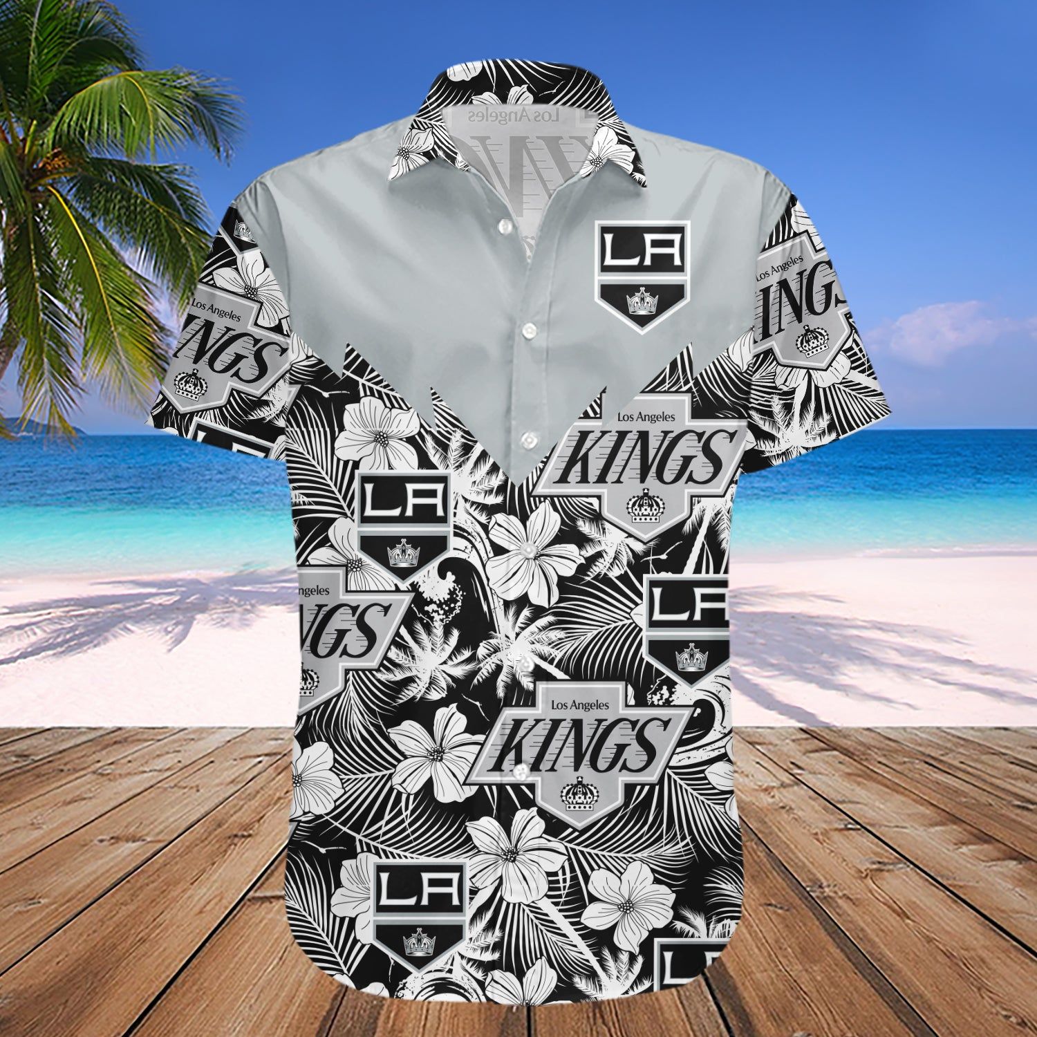 Los Angeles Kings Hawaii Shirt Tropical Seamless- Nhl