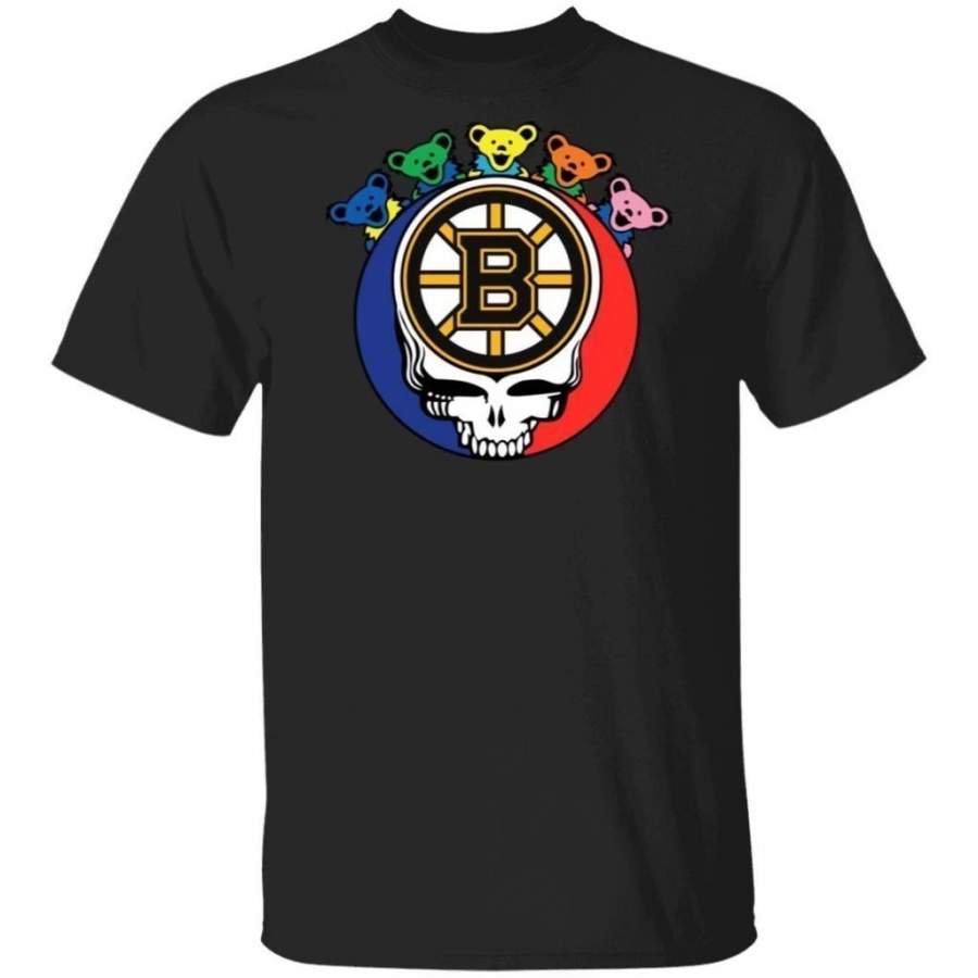 Grateful Dead Mixed Boston Bruins Hockey Shirt Cool Gift MN09