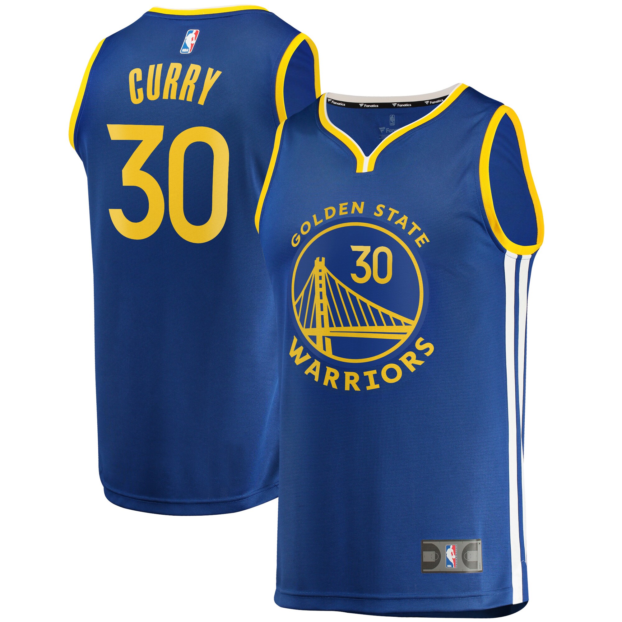 Stephen Curry Golden State Warriors Branded Fast Break Replica Jersey – Icon Edition – Blue