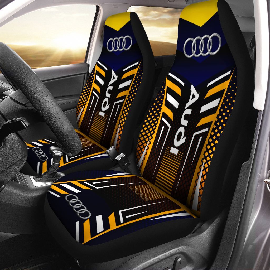 Audi Nvt-Ht Car Seat Cover (Set Of 2) Ver 1 (Yellow)