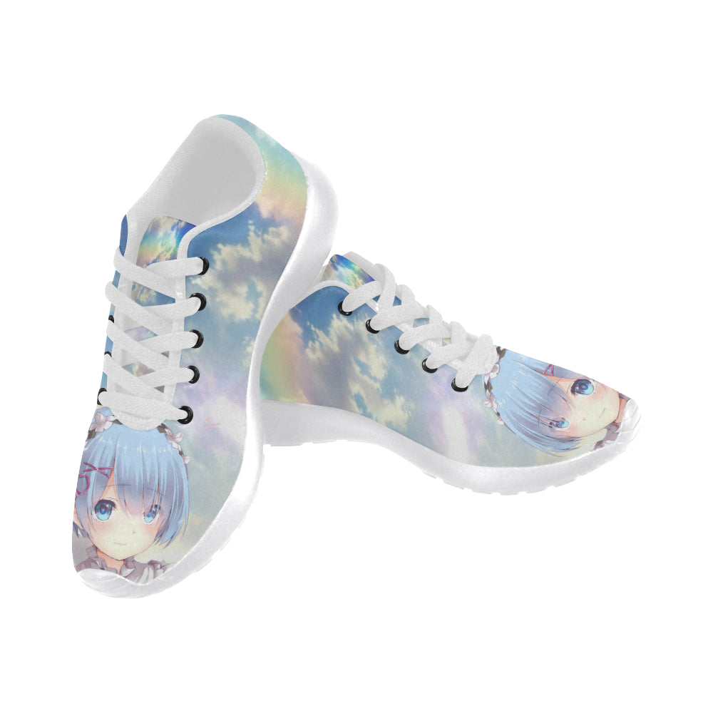 Rem Re:Zero White Sneakers for Women