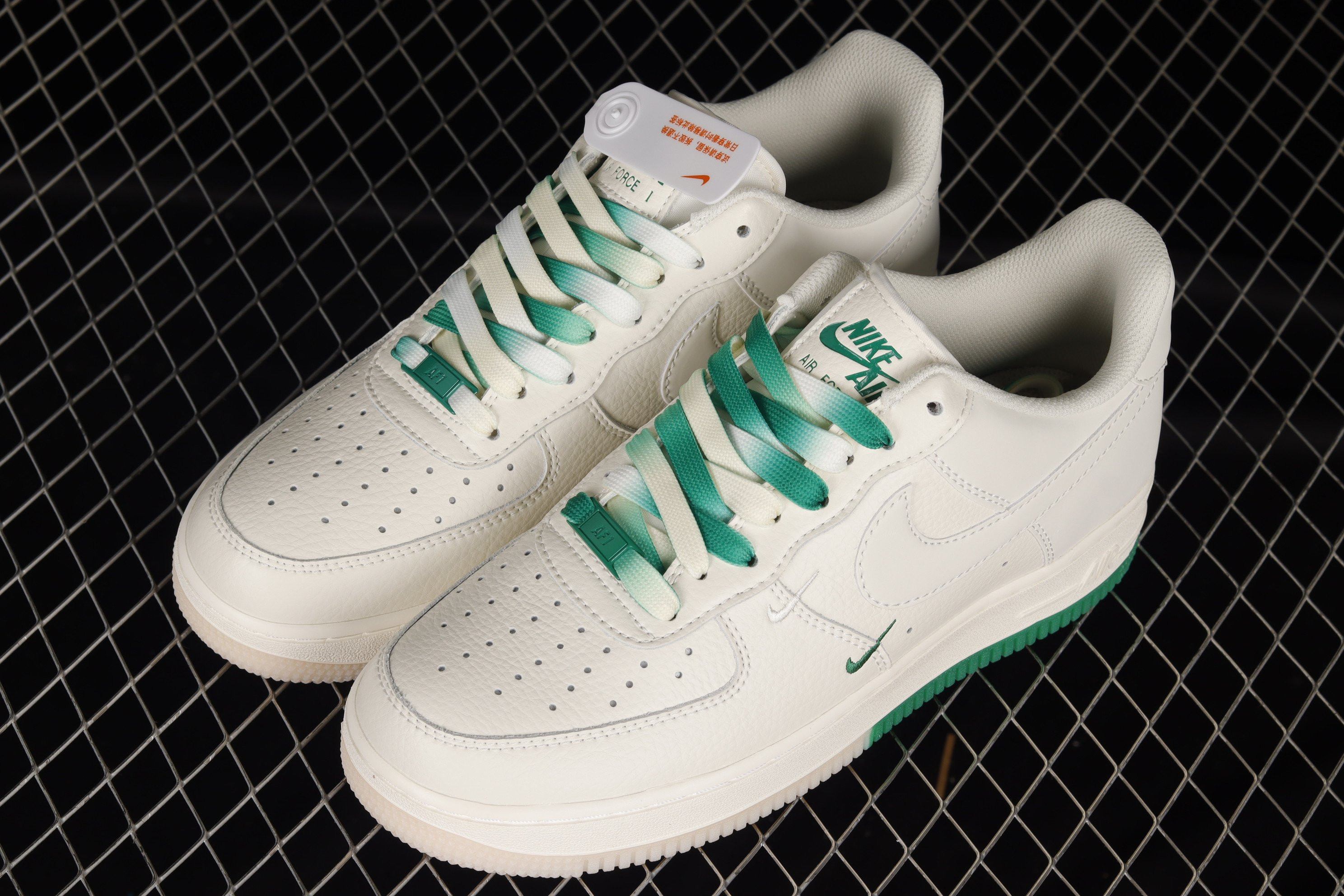 Nike Air Force 1 07 Low Su19 White Green Shoes Sneakers SNK164785461