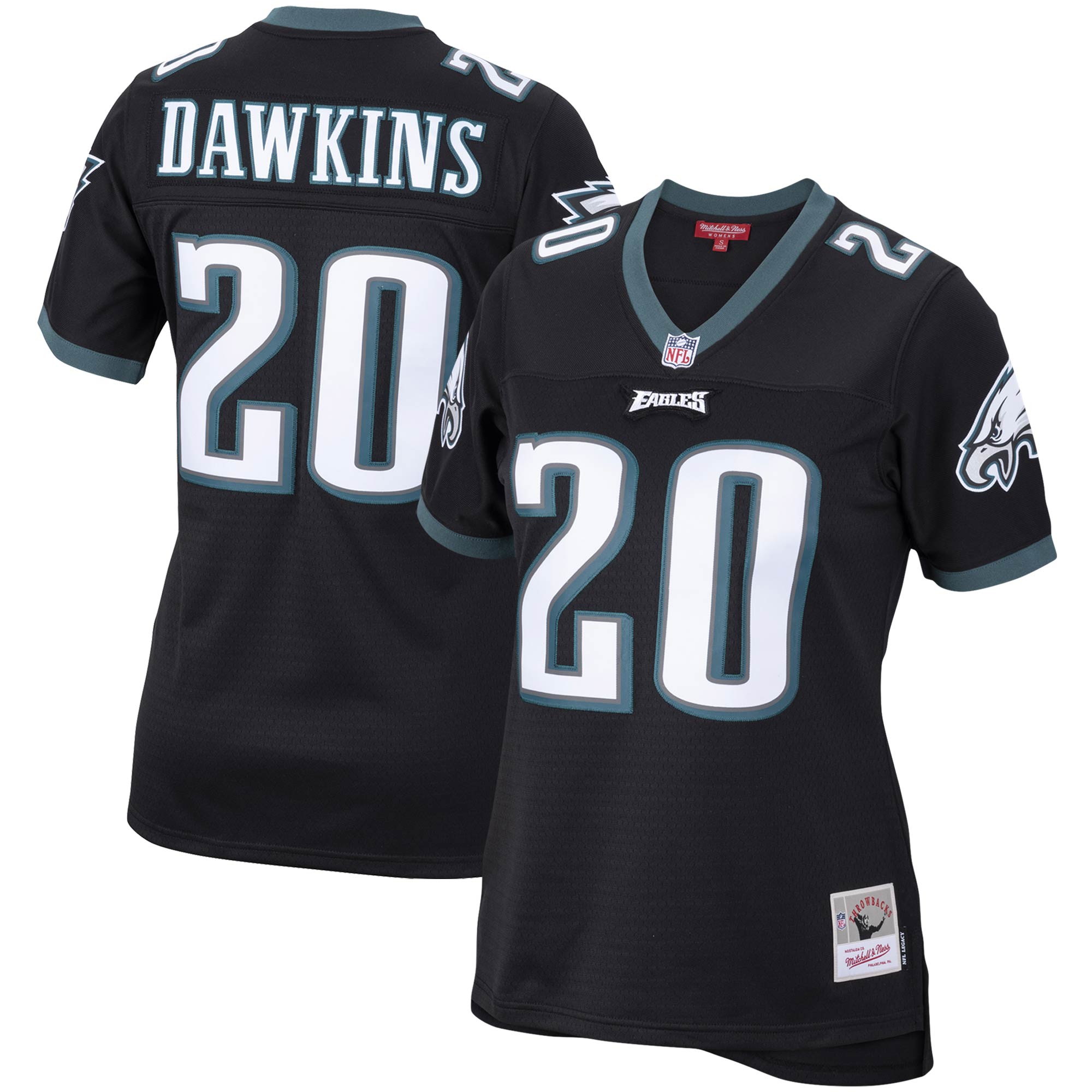 Brian Dawkins Philadelphia Eagles Mitchell & Ness Women's Legacy Replica Team Jersey – Black