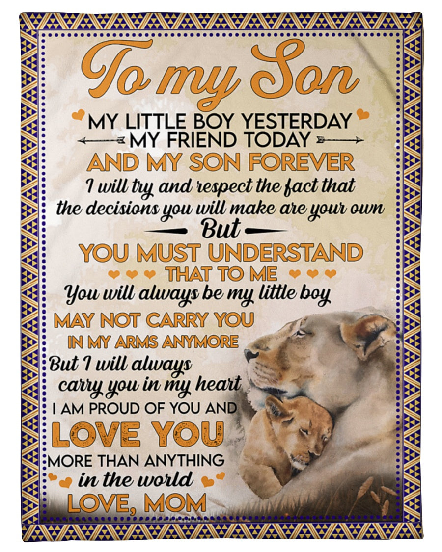 To My Son Fleece Blanket, You Must Understand That To Me Gift For Son From Mom Birthday Gift Home Decor Bedding Couch Sofa Soft