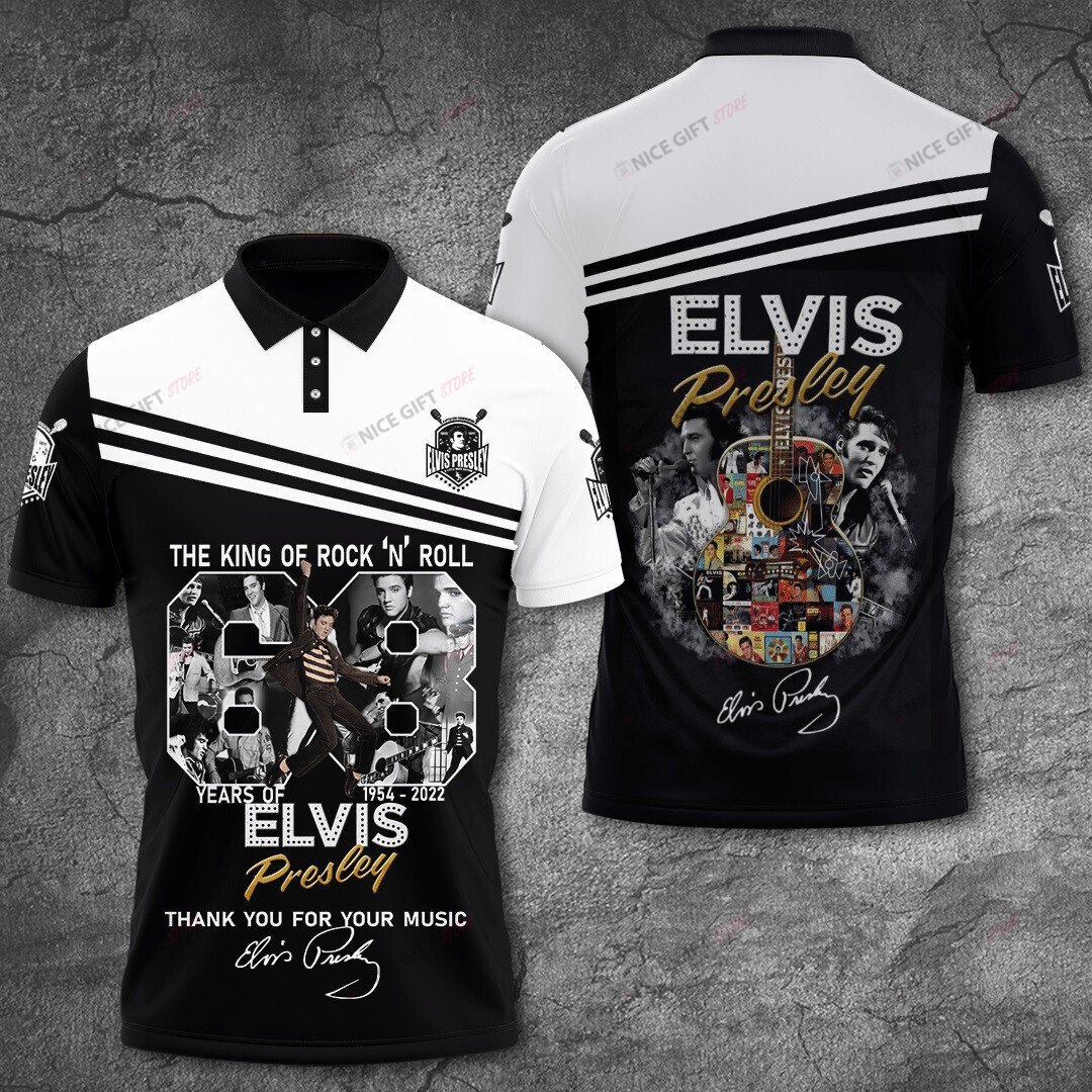 Elvis Presley Polo Shirt 3D 3Ps-O8P0