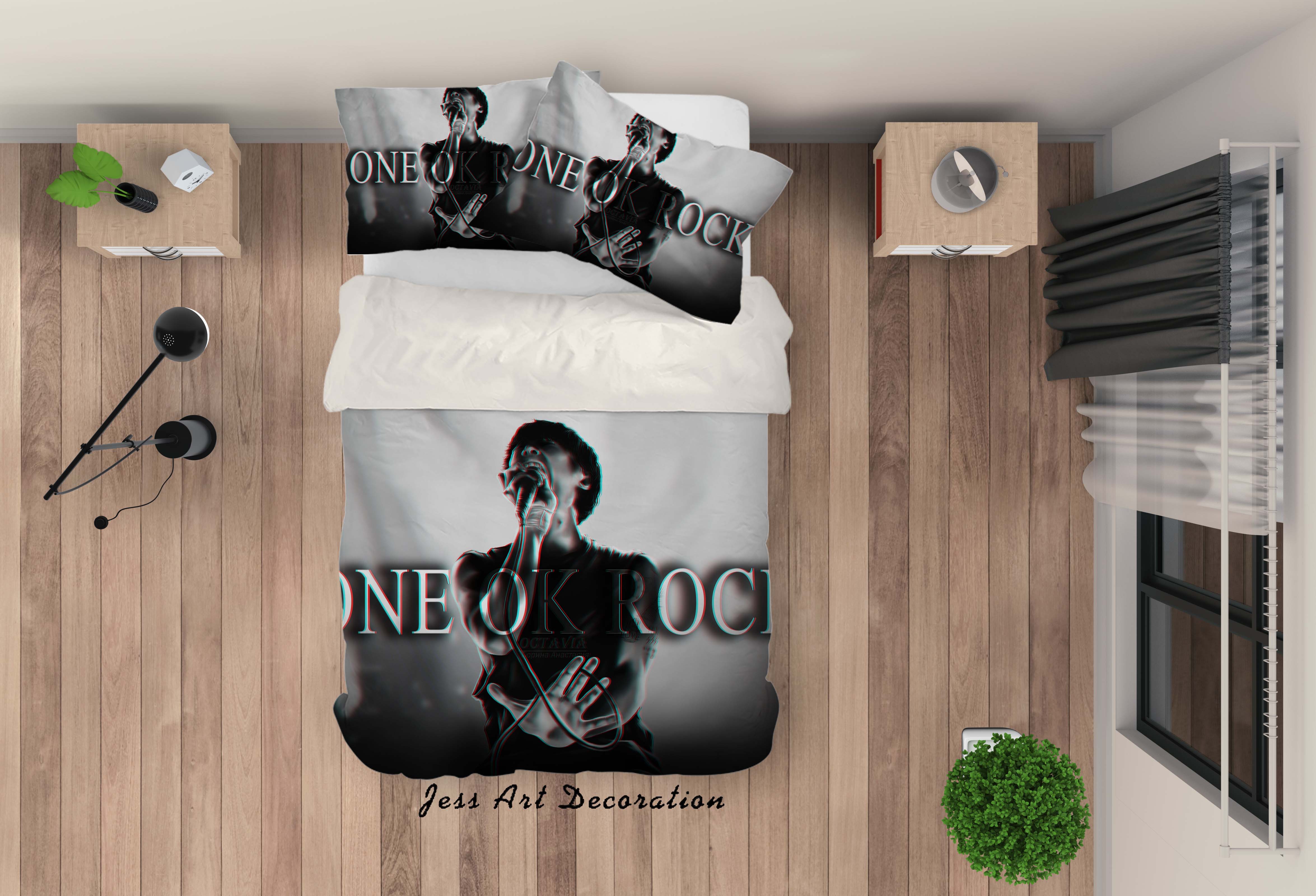 3D Rock Band One Ok Rock Quilt Cover Set Bedding Set Pillowcases 72