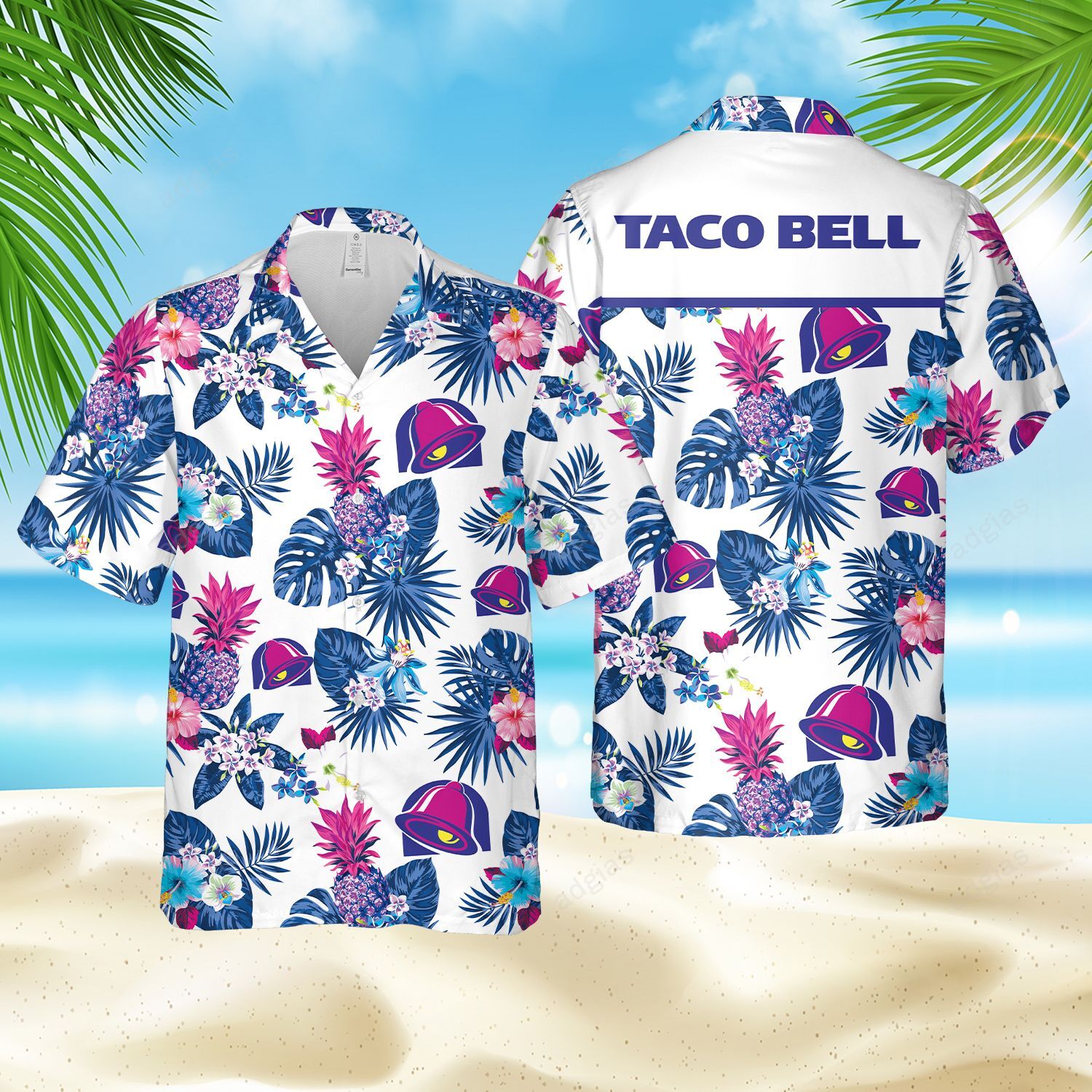 Tbff Hawaiian Beach Shirt Ha98436