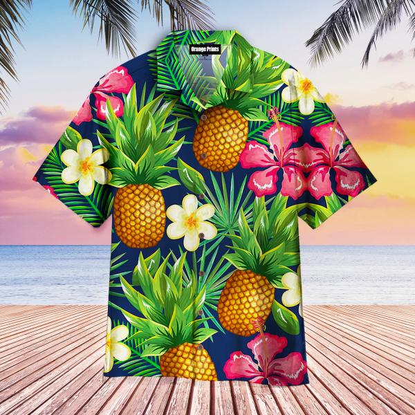 Pineapple Tropical Pattern Hawaii Shirt For Men Women Ha76789