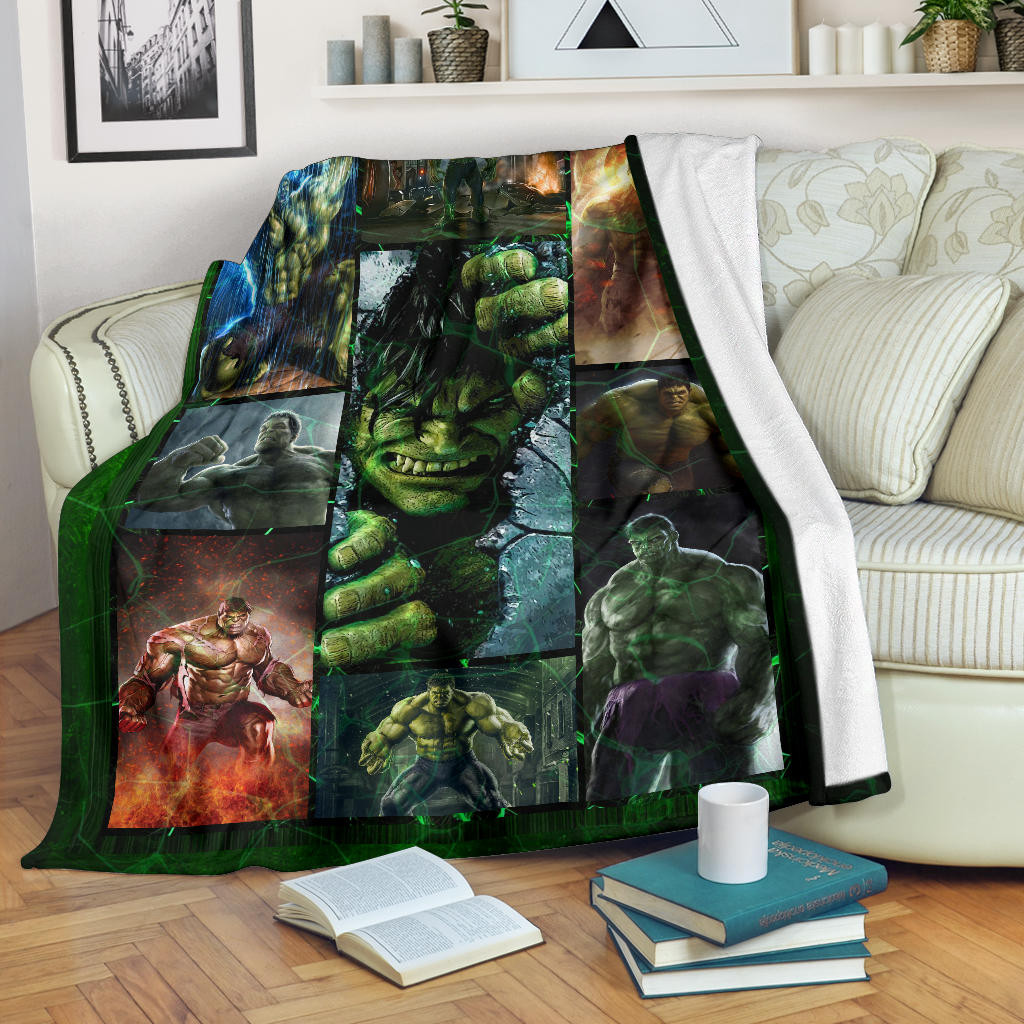 Angry Hulk The Incredible Hulk Fleece Blanket Movie Home Decor Custom For Fans Nt042001