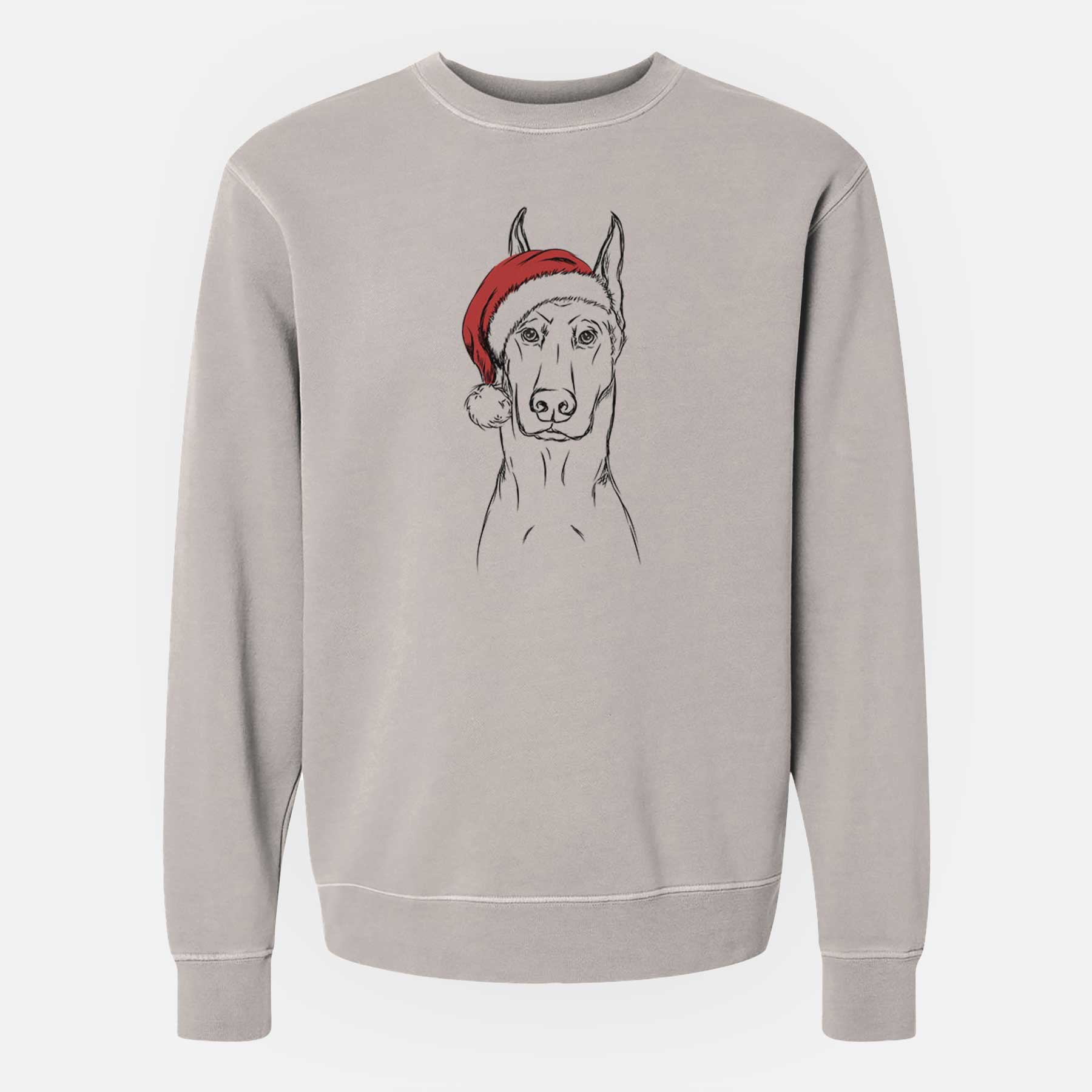 Santa Ace The Doberman Pinscher – Unisex Pigment Dyed Crew Sweatshirt