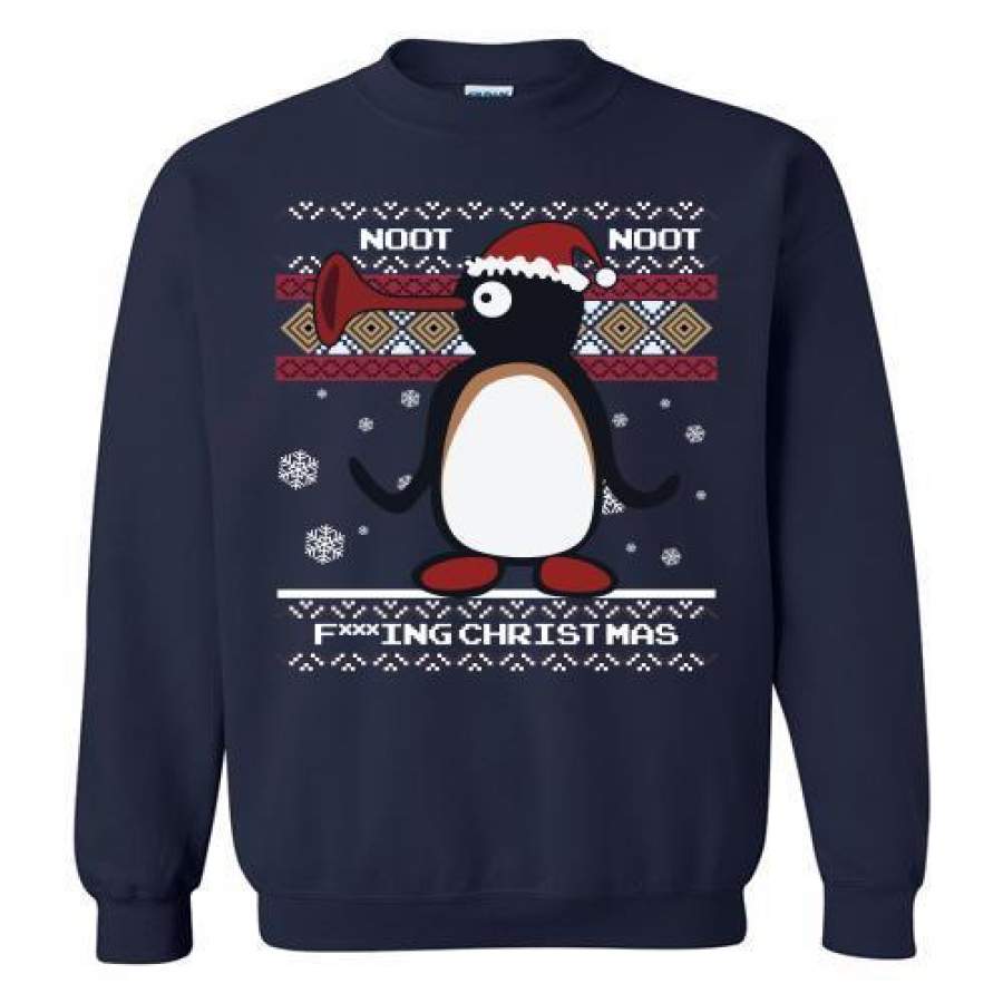 Penguin noot noot fucking Christmas ugly Sweatshirt