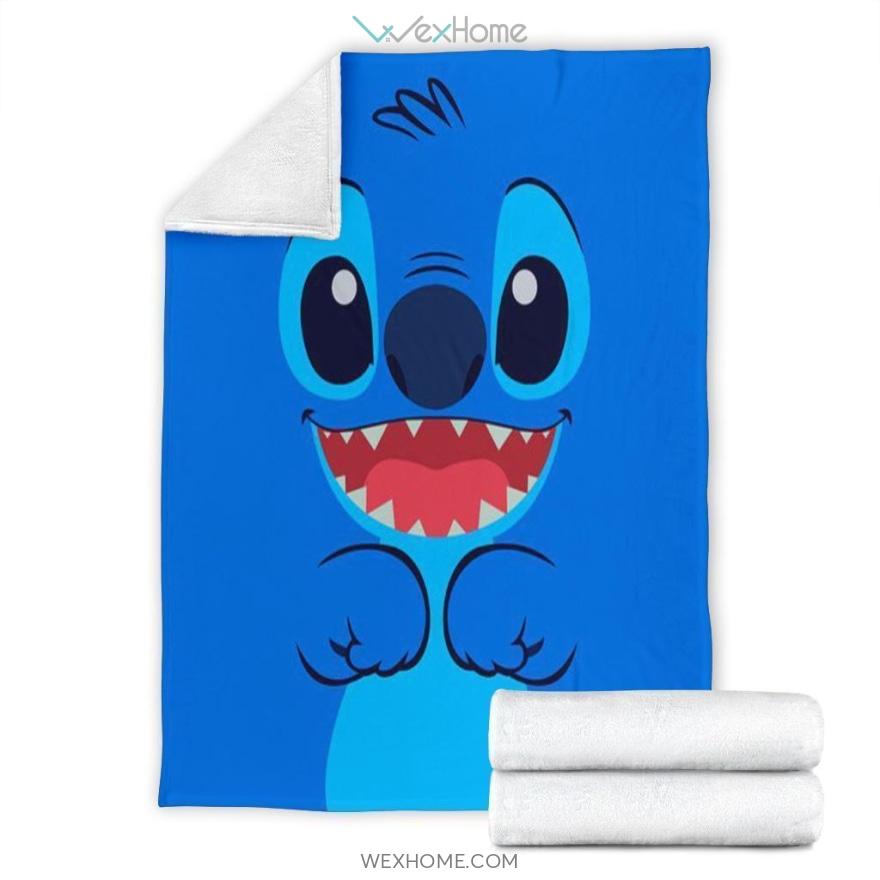 Happy Face Stitch Cartoon Premium Blanket Collection W1111