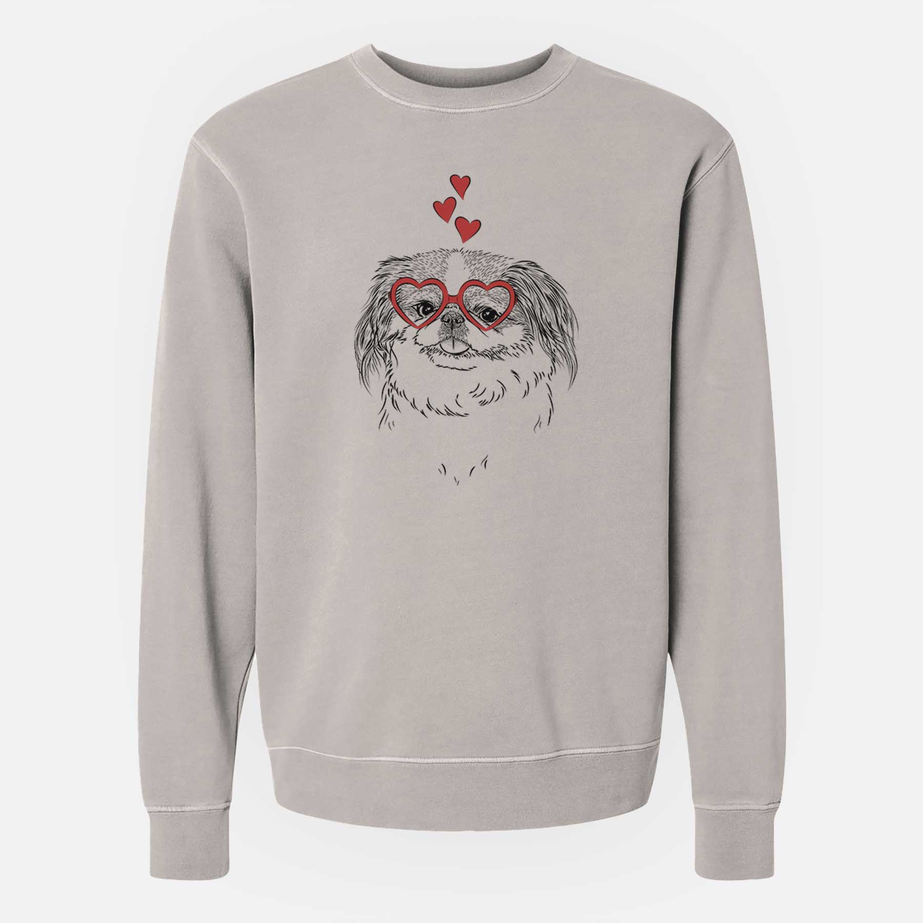Valentine Abra Bean The Pekingese – Unisex Pigment Dyed Crew Sweatshirt