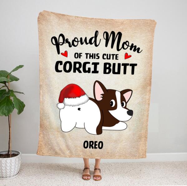 Personalized Dog Mom Blanket – Christmas Gifts – Up To 6 Dogs