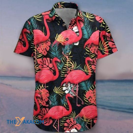 Red Flamingo Tropical Flower Summer Vacation The Best Gift For Animal Lovers Hawaiian Shirt Ha80098