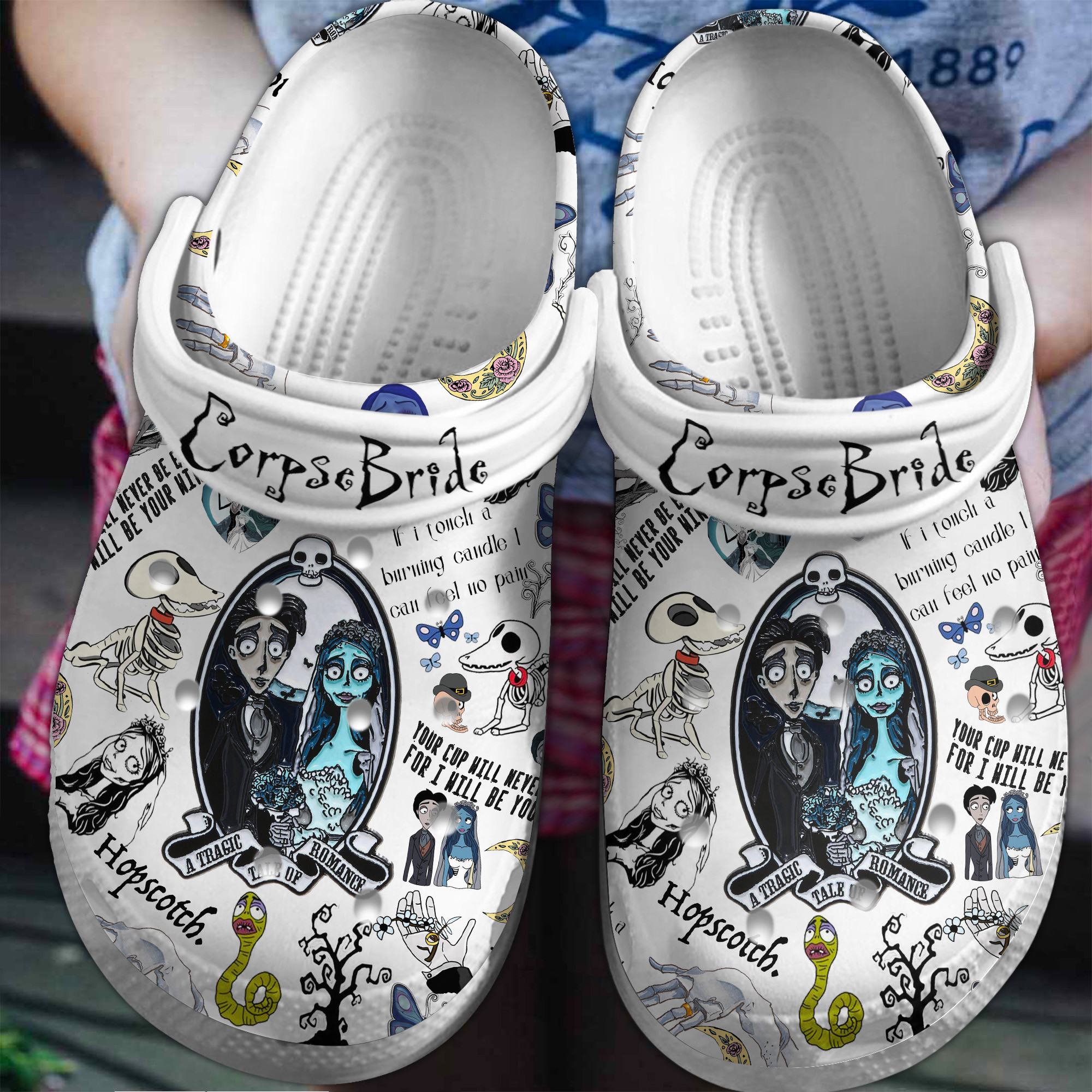 Corpse Bride Movie Crocs Crocband Clogs Shoes Comfortable For Men Women and Kids