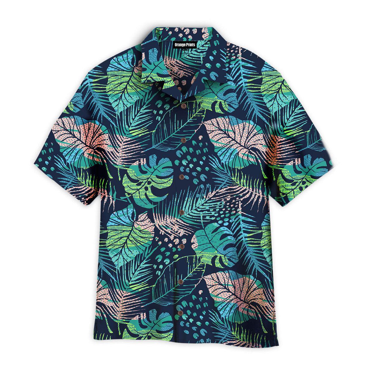 Tropical Plants Seamless Aloha Hawaii Shirts For Men Women Ha58829