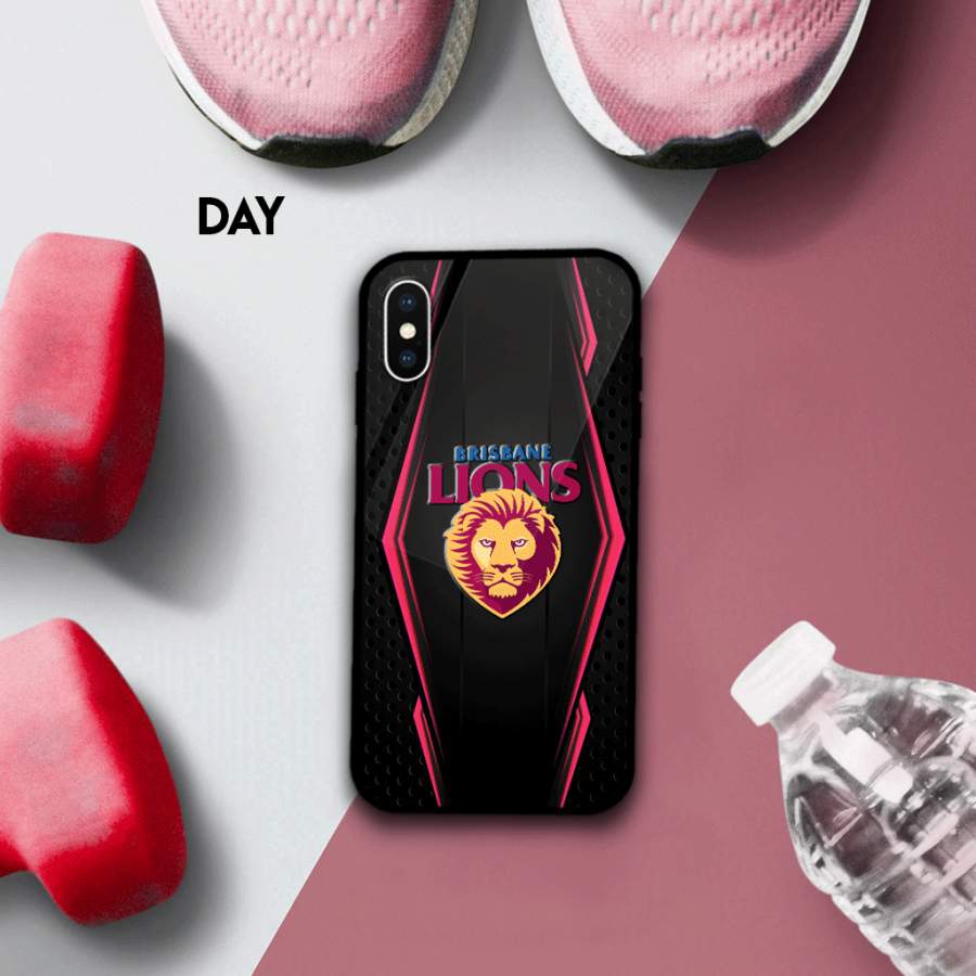 Brisbane Lions Football Club LUMINOUS GLOW PHONE CASE 150808