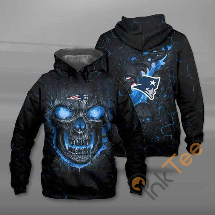 Lava Skull New England Patriots Hoodie 3D