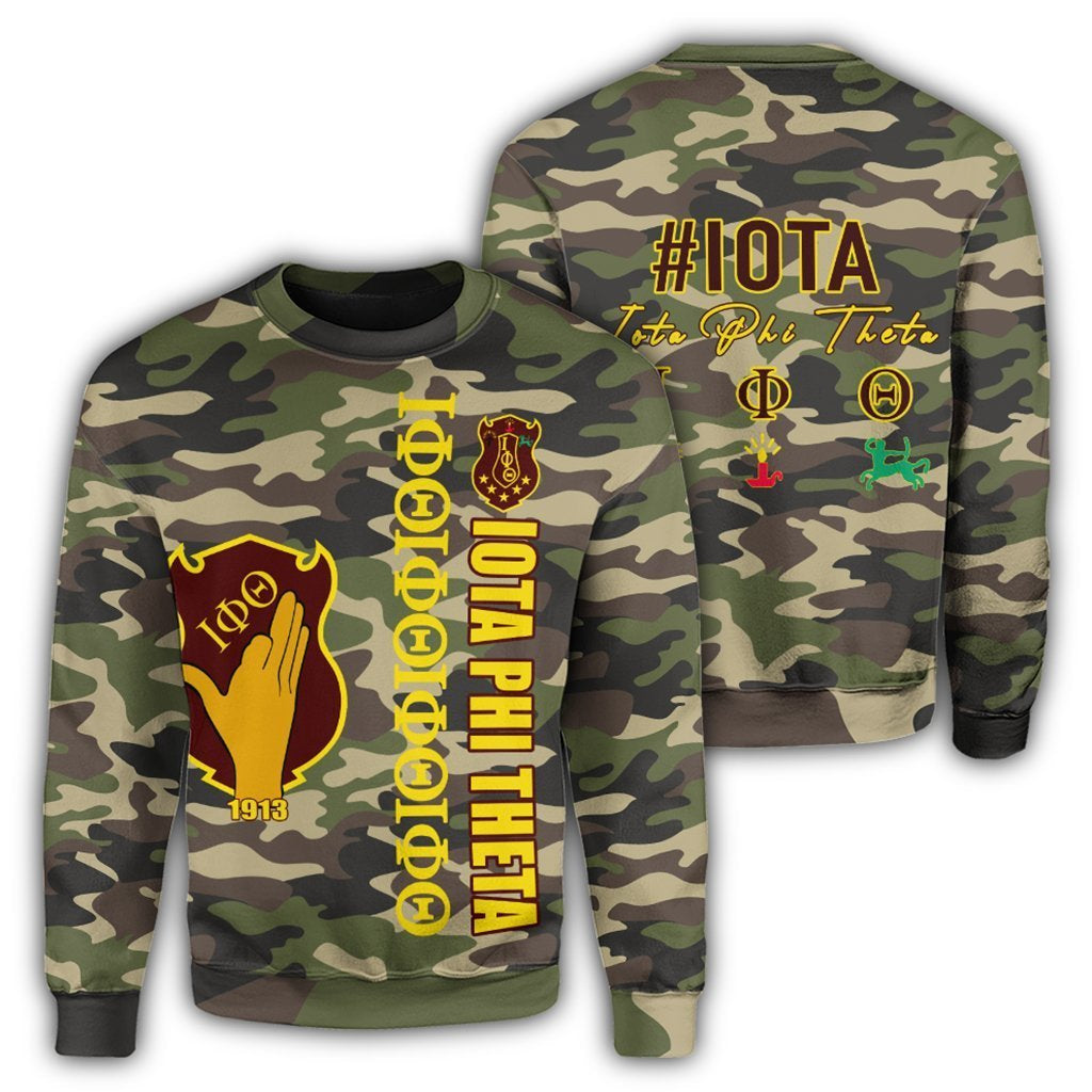 Greek Life Sweatshirt – Iota Phi Theta Camouflage Style Sweatshirt