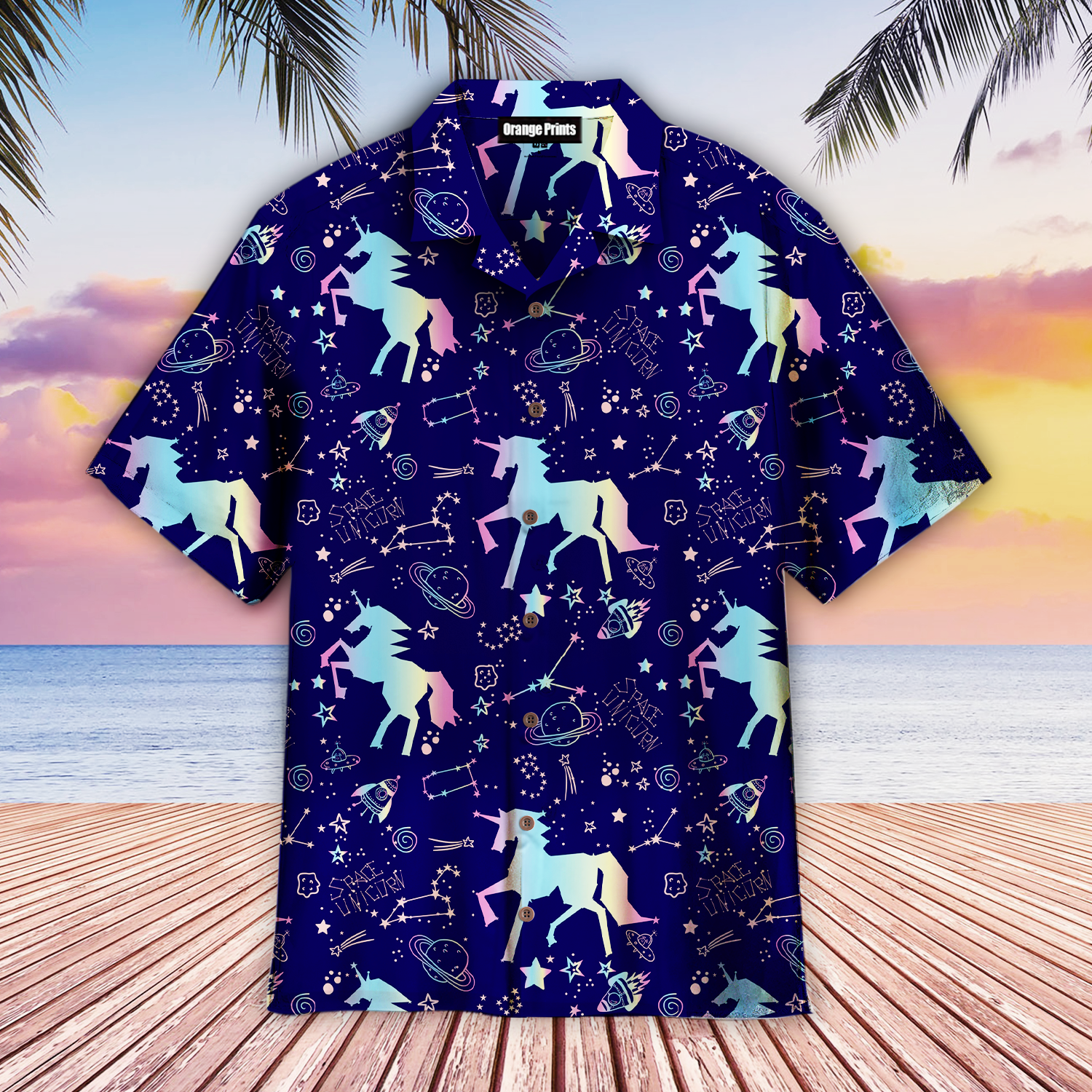 Unicorn Neon Aloha Hawaii Shirts For Men Women Ha60299