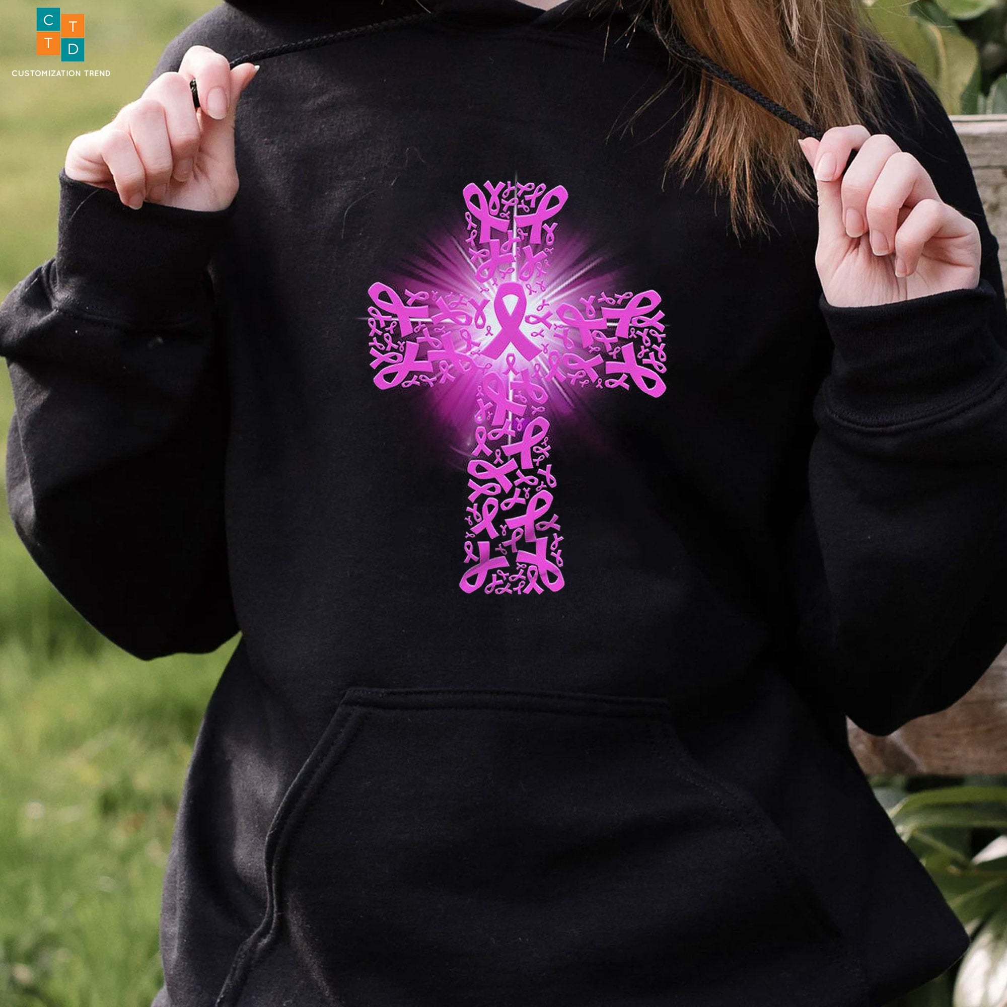 Christian Breast Cancer Awareness Hoodie, Shirt