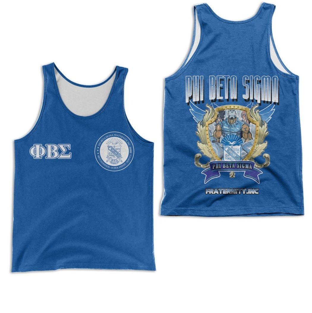 Wonderprint Tank Top Phi Beta Sigma Brotherhood Men Tank Top