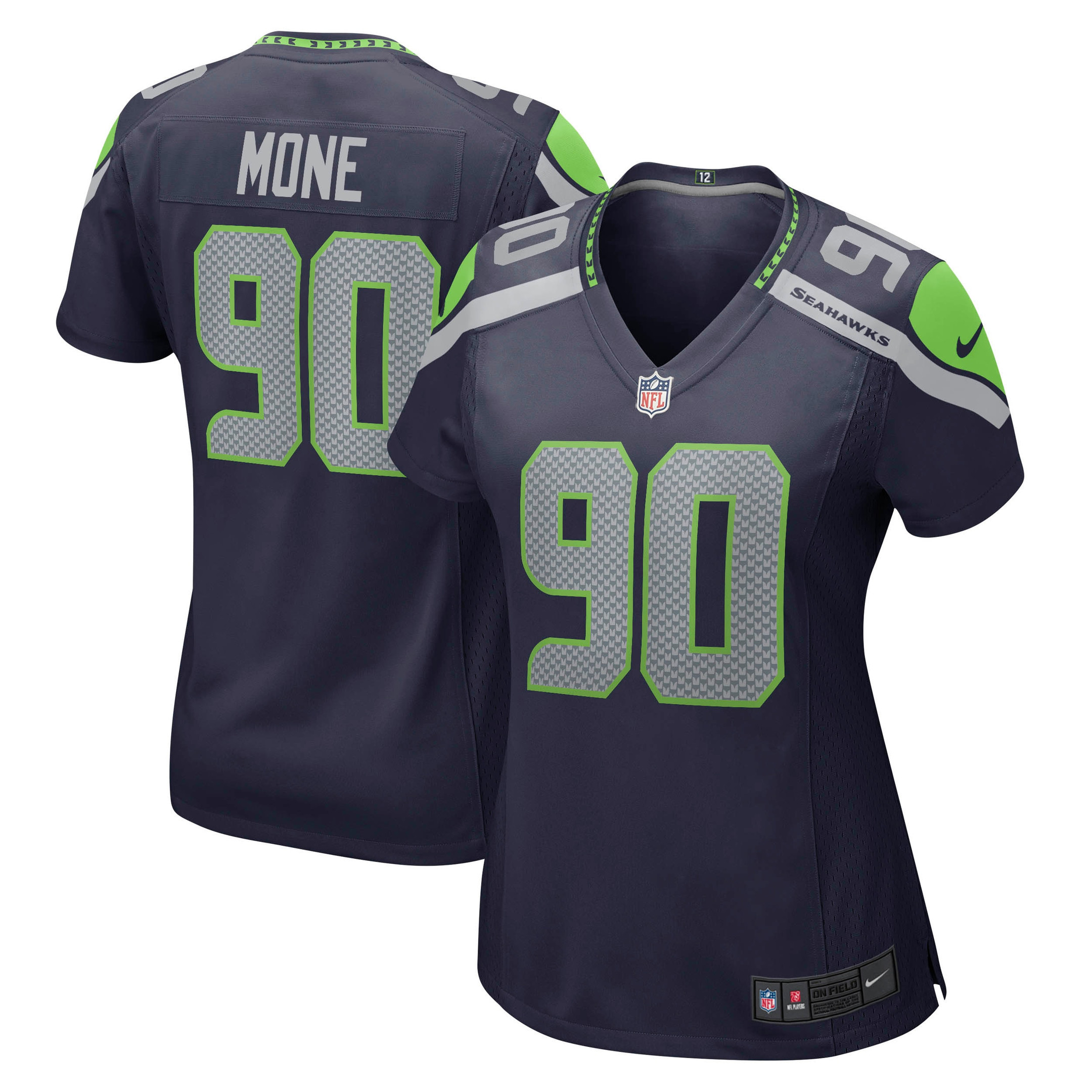 Bryan Mone Seattle Seahawks Womens Game Jersey – College Navy NFL