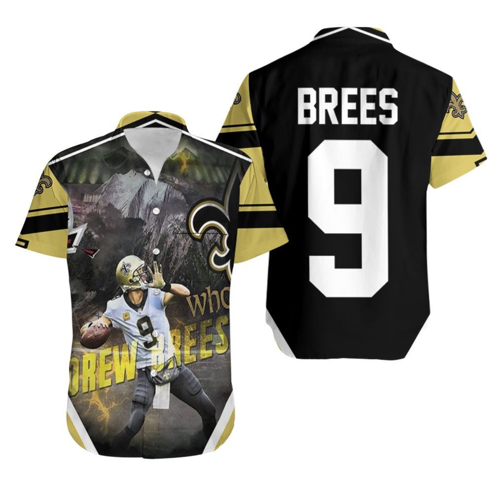 Drew Brees New Orleans Saints Atlanta Falcon Gameday Hawaiian Shirt