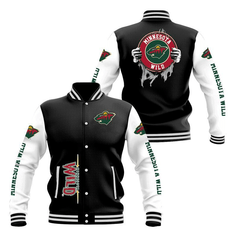 Minnesota Wild Baseball Jacket Limited Edition For Fans