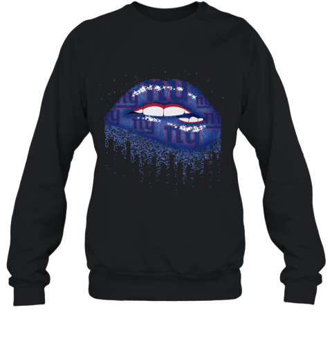 Biting Glossy Lips New York Giants Football 2D Sweatshirt