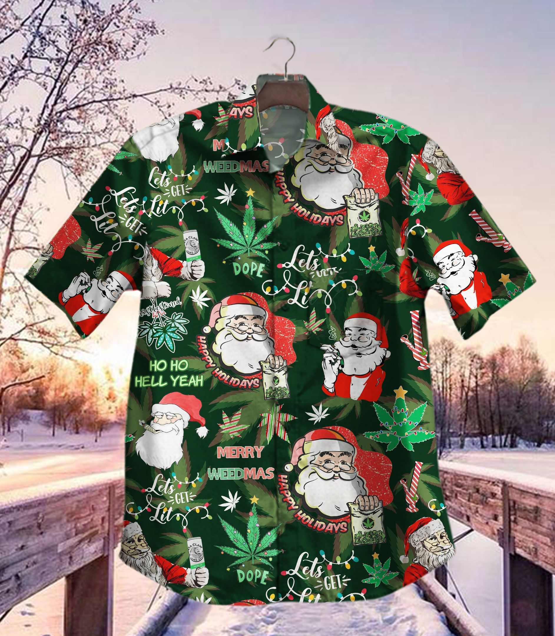 Hot Santa Clause Gets Lit Ad Vintage Hawaii Ha60840